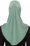 Hanfendy Plain Logo - Hijab One-Piece Verde