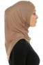 Hanfendy Cross Logo - Hijab One-Piece Taupe Scuro