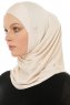 Hanfendy Cross Logo - Hijab One-Piece Beige