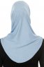 Hanfendy Cross Logo - Hijab One-Piece Azzurro