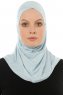 Hanfendy Cross Logo - Hijab One-Piece Baby Blue