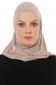 Hanfendy Cross Logo - Hijab One-Piece Grigio Pietra