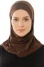 Micro Plain - Hijab One-Piece Marrone