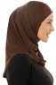Micro Plain - Hijab One-Piece Marrone