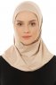 Micro Plain - Hijab One-Piece Taupe Chiaro