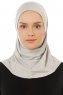 Micro Plain - Hijab One-Piece Grigio Chiaro