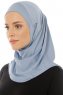 Micro Plain - Hijab One-Piece Azzurro