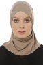 Micro Cross - Hijab One-Piece Taupe Scuro