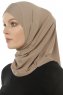 Micro Cross - Hijab One-Piece Taupe Scuro