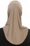 Micro Cross - Hijab One-Piece Taupe Scuro