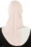 Esin - Hijab One-Piece Rosa Antico & Grigio Chiaro & Creme
