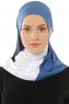 Esin - Hijab One-Piece Indaco & Bianca & Blu Navy
