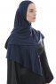  Ajda - Hijab Blu Navy Con Cerniera