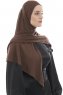  Ajda - Hijab Marrone Con Cerniera