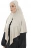  Ajda - Hijab Taupe Chiaro Con Cerniera