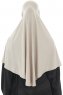  Ajda - Hijab Taupe Chiaro Con Cerniera