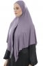  Ajda - Hijab Viola Scuro Con Cerniera