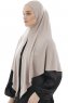 Ajda - Hijab Grigio Pietra Con Cerniera