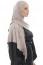  Ajda - Hijab Grigio Pietra Con Cerniera