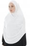 Roxelana - Hijab Al Amira Bianca Lunga