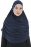 Roxelana - Hijab Al Amira Blu Navy Lunga