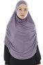 Roxelana - Hijab Al Amira Viola Scuro Lunga