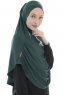 Roxelana - Hijab Al Amira Verde Scuro Lunga