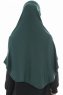 Roxelana - Hijab Al Amira Verde Scuro Lunga