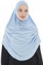 Roxelana - Hijab Al Amira Azzurro Lunga