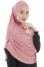 Roxelana - Hijab Al Amira Rosa Scuro Lunga