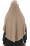 Roxelana - Hijab Al Amira Marrone Chiaro Lunga
