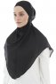 Ebrar - Hijab Al Amira Crepe Chiffon Nero
