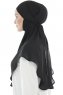 Ebrar - Hijab Al Amira Crepe Chiffon Nero
