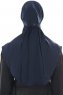 Ebrar - Hijab Al Amira Crepe Chiffon Blu Navy