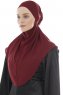 Ebrar - Hijab Al Amira Crepe Chiffon Bordò