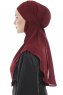 Ebrar - Hijab Al Amira Crepe Chiffon Bordò