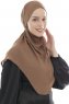 Ebrar - Hijab Al Amira Crepe Chiffon Marrone