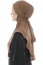 Ebrar - Hijab Al Amira Crepe Chiffon Marrone