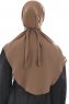 Ebrar - Hijab Al Amira Crepe Chiffon Marrone
