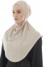 Ebrar - Hijab Al Amira Crepe Chiffon Taupe Chiaro