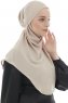 Ebrar - Hijab Al Amira Crepe Chiffon Taupe Chiaro