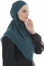 Ebrar - Hijab Al Amira Crepe Chiffon Verde Scuro