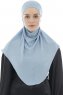 Ebrar - Hijab Al Amira Crepe Chiffon Azzurro