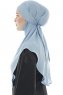 Ebrar - Hijab Al Amira Crepe Chiffon Azzurro