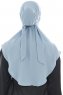 Ebrar - Hijab Al Amira Crepe Chiffon Azzurro