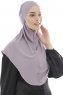 Ebrar - Hijab Al Amira Crepe Chiffon Grigio Pietra