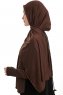 Azize - Pro Scarf Sport Hijab Set Marrone