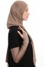 Azize - Pro Scarf Sport Hijab Set Taupe Scuro