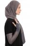 Azize - Pro Scarf Sport Hijab Set Grigio Scuro