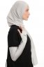 Azize - Pro Scarf Sport Hijab Set Grigio Chiaro